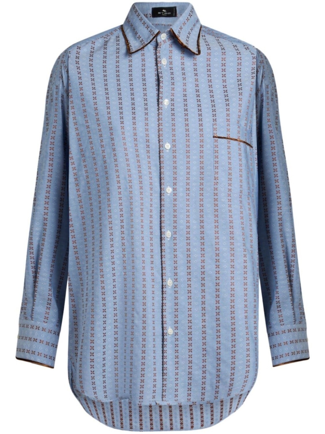 

ETRO жаккардовая рубашка, синий