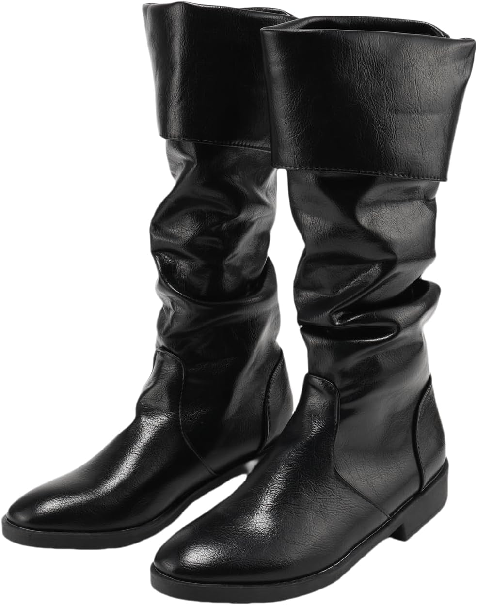 

Морские пиратские сапоги эпохи Возрождения, мужские сапоги в стиле вестерн, рыцарские сапоги, плоская подошва, джазовые сапоги, сапоги средней высоты, готические сапоги для косплея Ciyasheh, черный