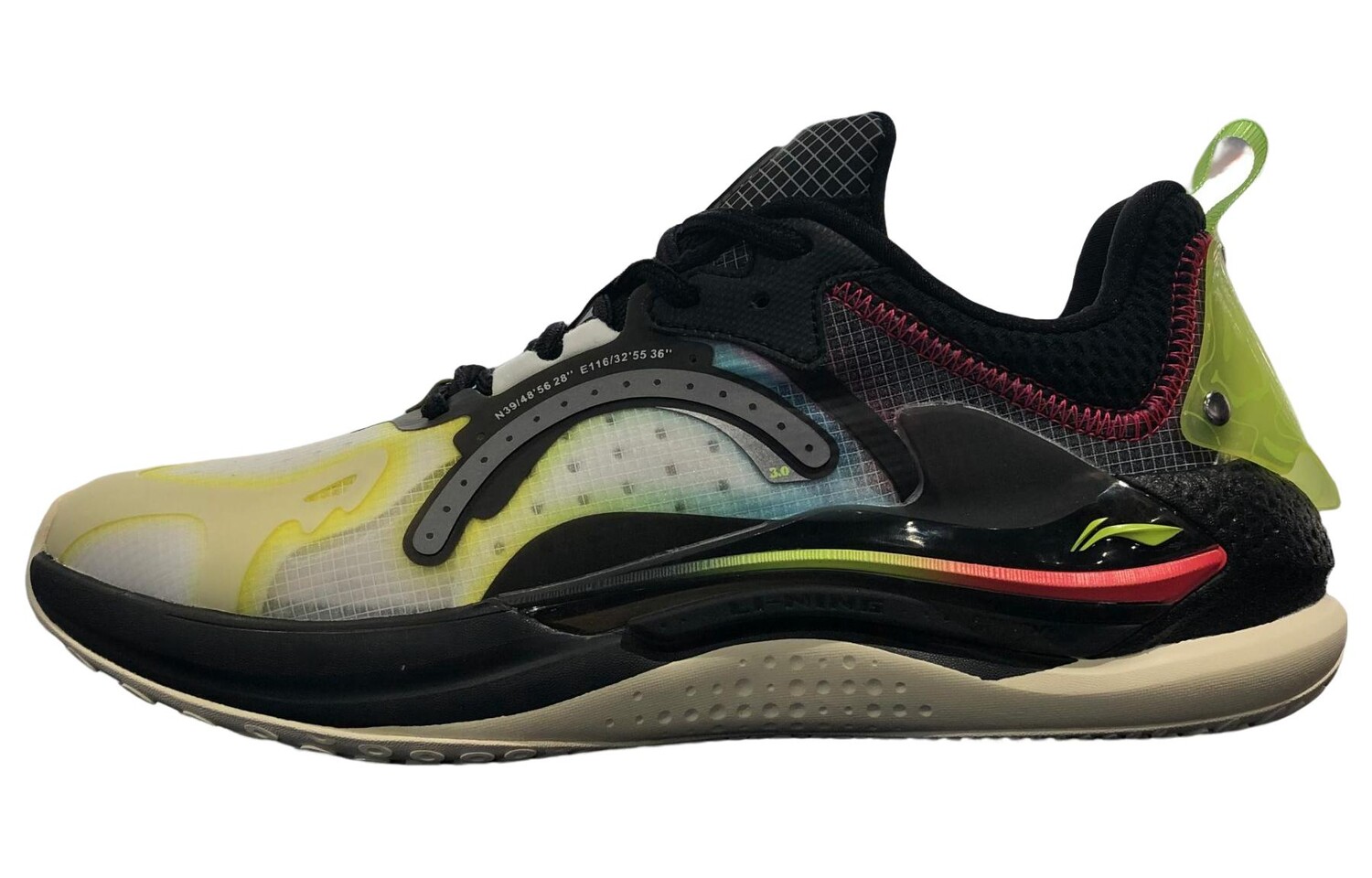 

LINING Spark Lifestyle Shoes Men Low-top Black/green
