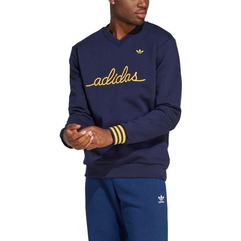 Толстовка мужская чернильно-синяя Adidas Originals, синий — фото 2