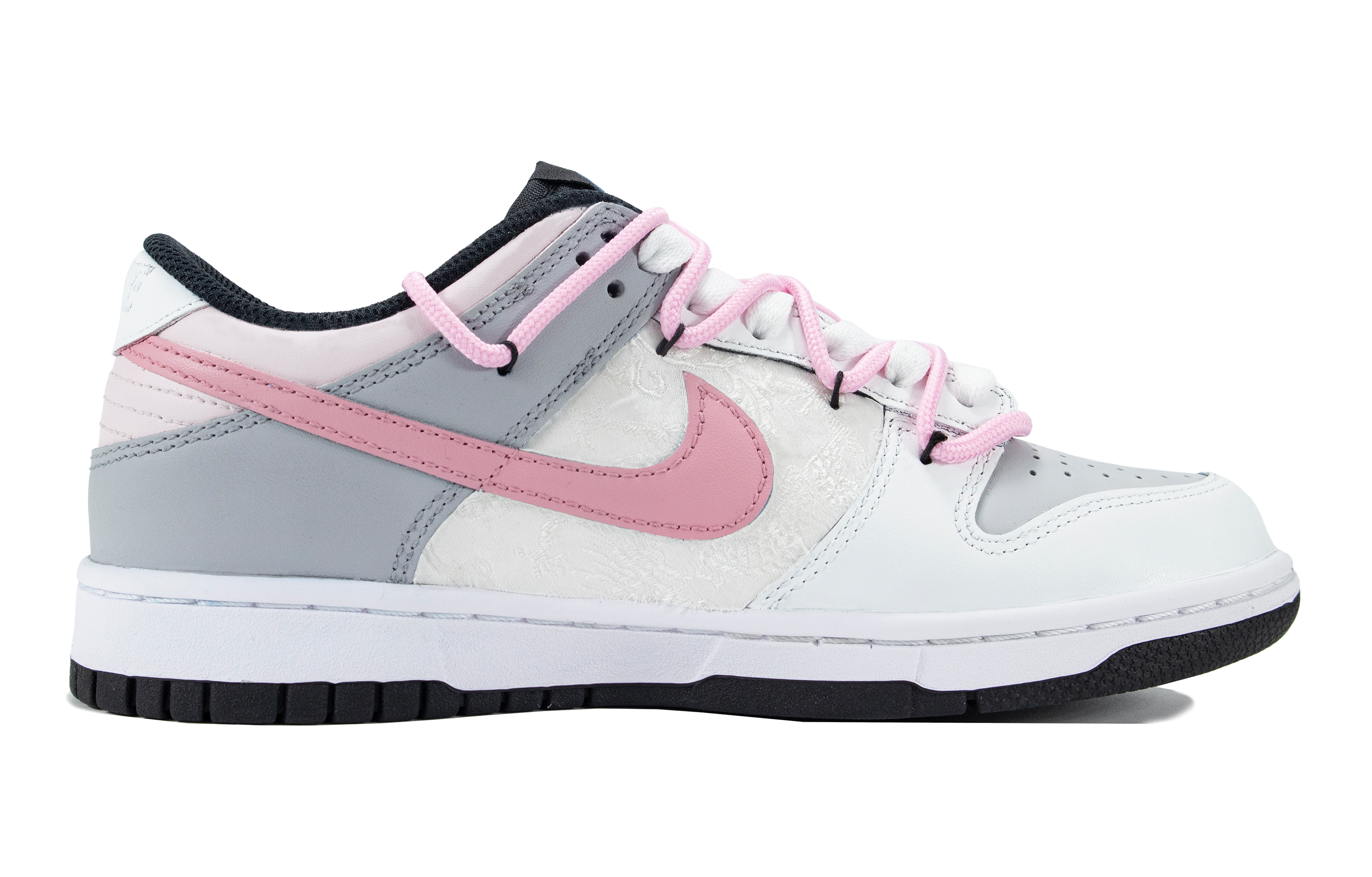 

Кроссовки Nike Dunk Skateboard Shoes Women's Low-Top White Pink, розовый