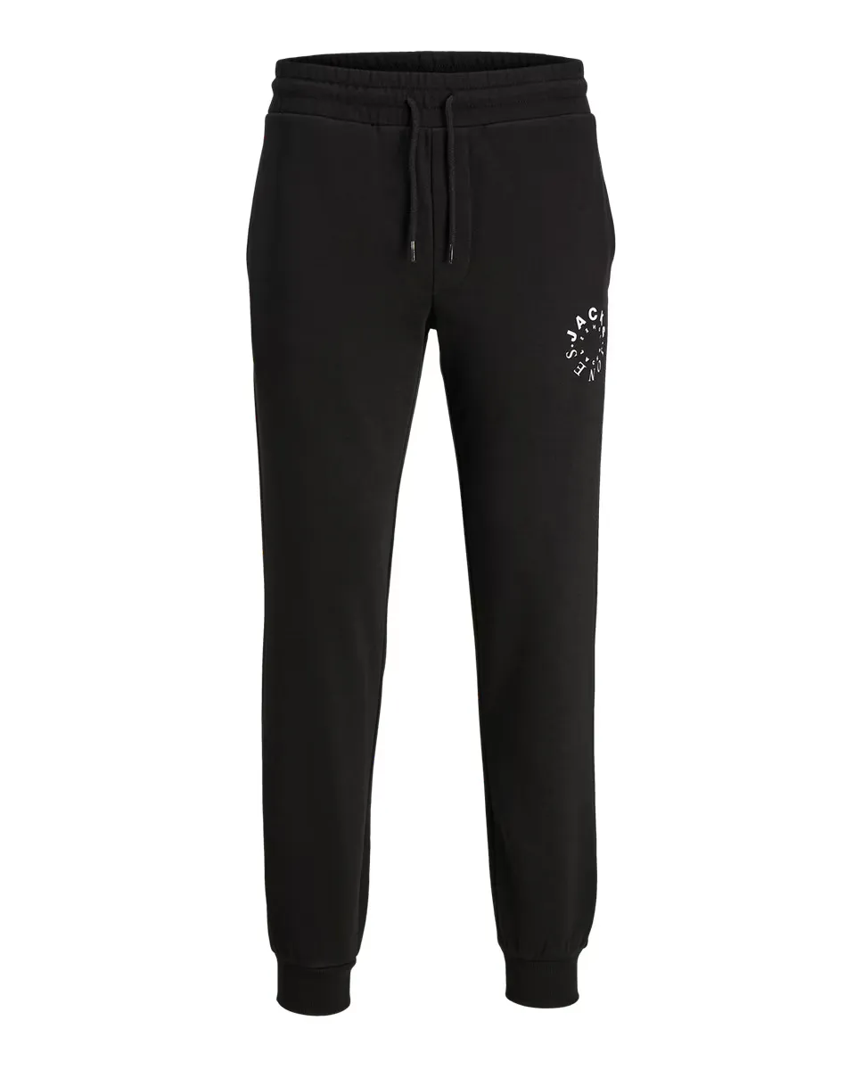 

Брюки-джоггеры с логотипом на эластичном поясе сбоку Jack & Jones, черный