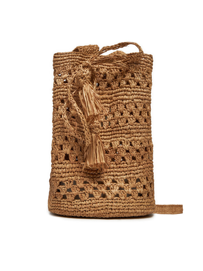 

Сумочка Handcrafted Raffia Beach Bucket Weaving V 2.2 AO Manebi, коричневый