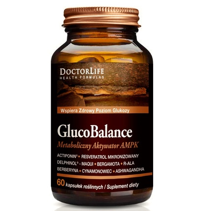 

Gluco Balance Пищевая добавка для контроля уровня глюкозы - 60 капсул Doctor Life