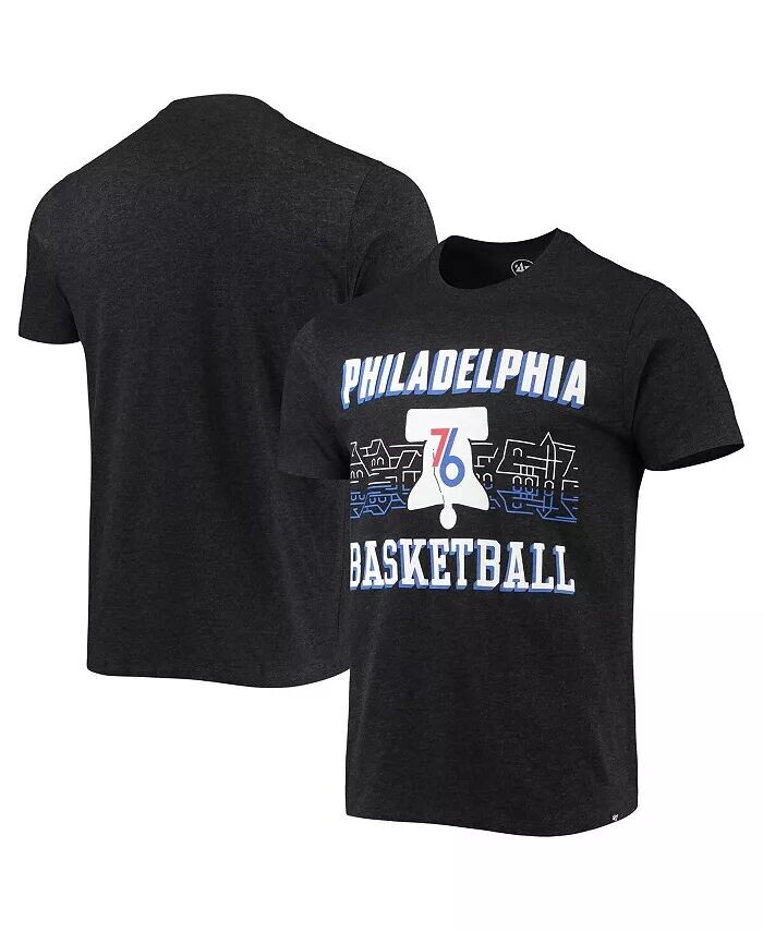 

Мужская черная футболка Philadelphia 76Ers City Edition Club '47 Brand