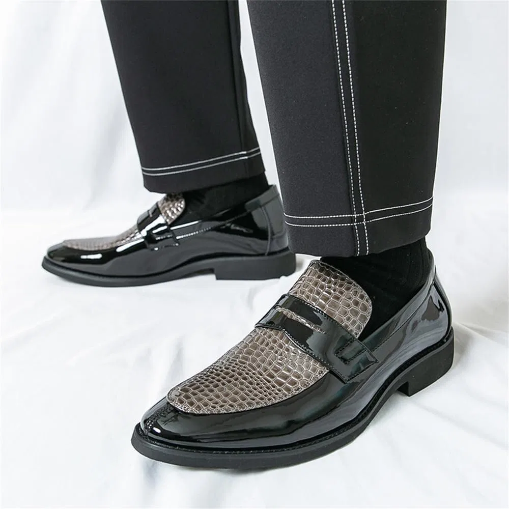 Лоферы повседневные Leather Loafers, черно-серый CHUUMEE — фото 2