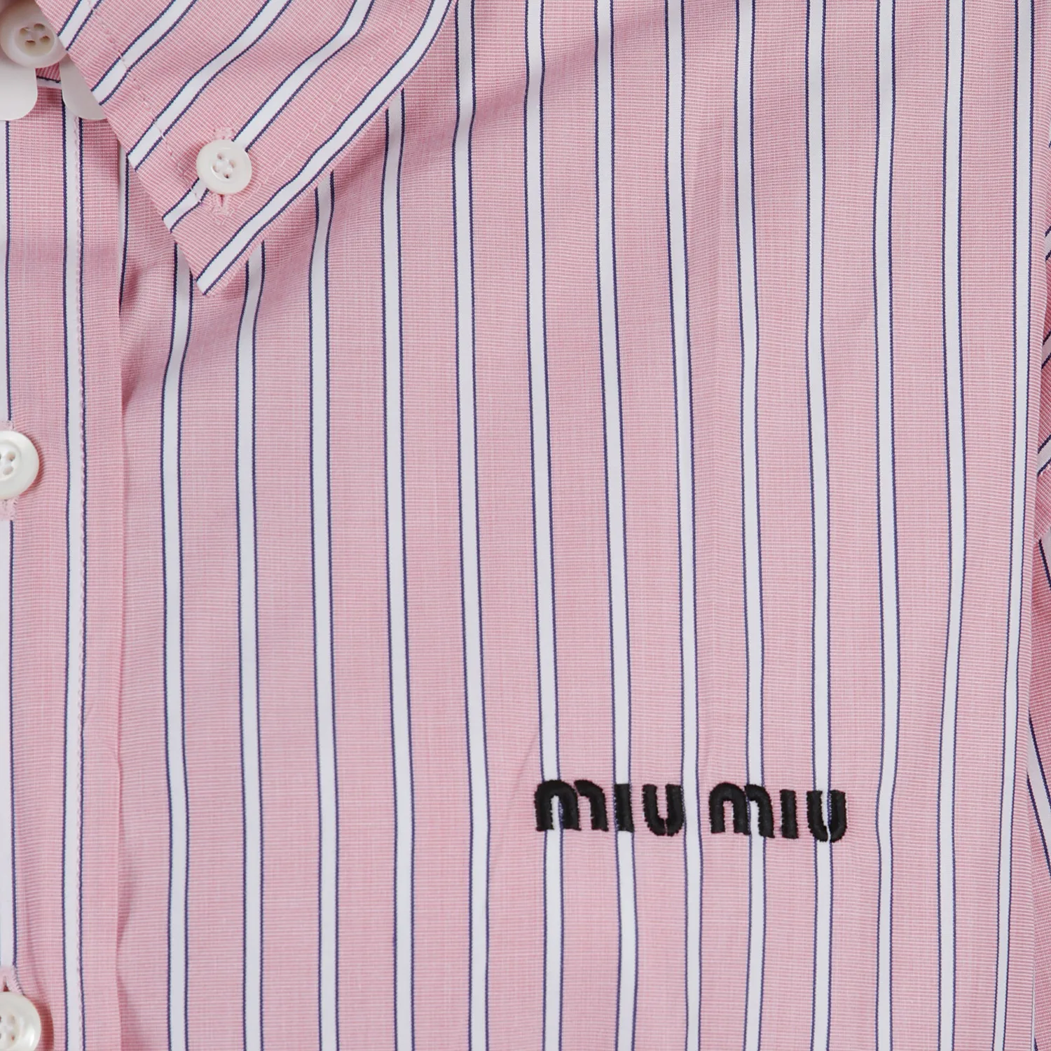 MIU MIU Футболка Women's Pink Lapel Moderate Others — фото 4
