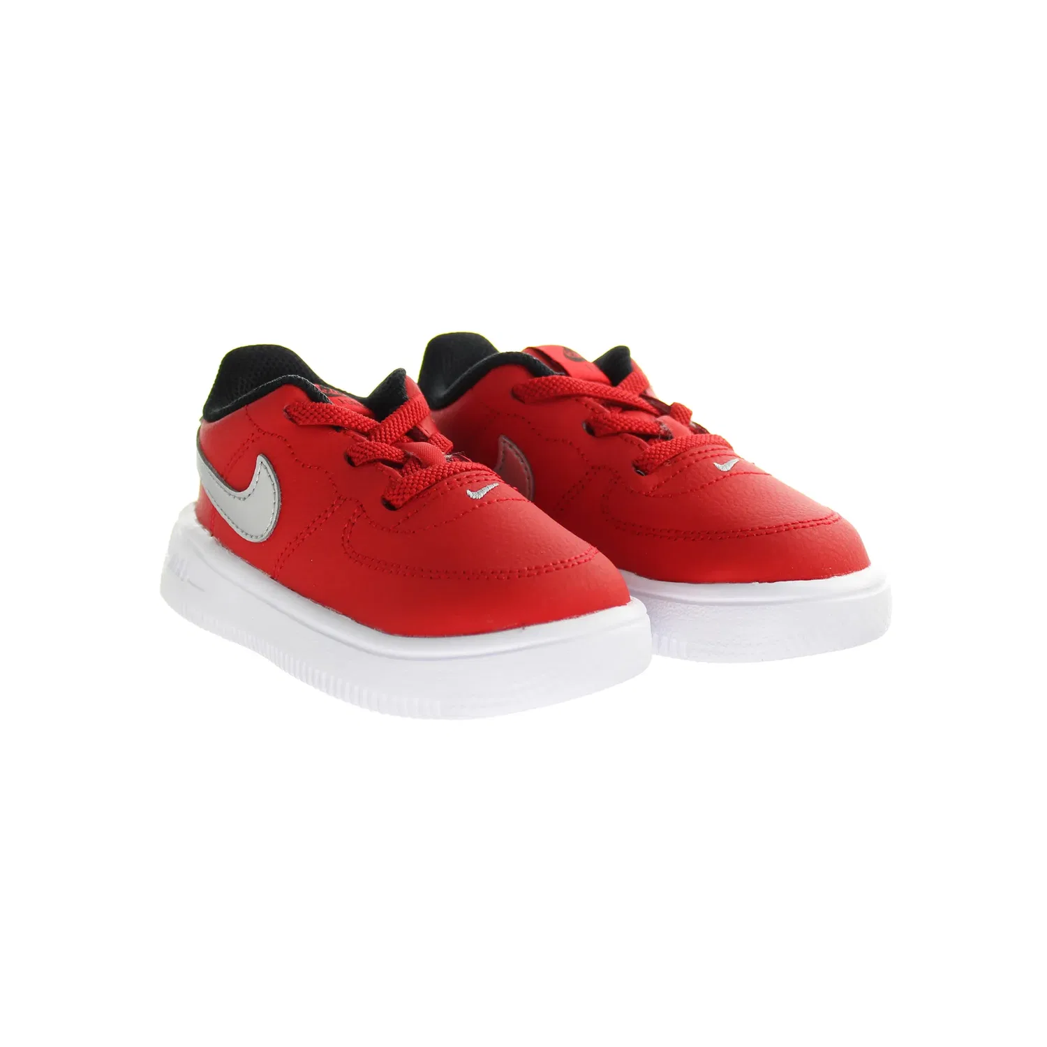 Кроссовки Nike Force 1 '18 (TD) красные замшевые, красный — фото 2