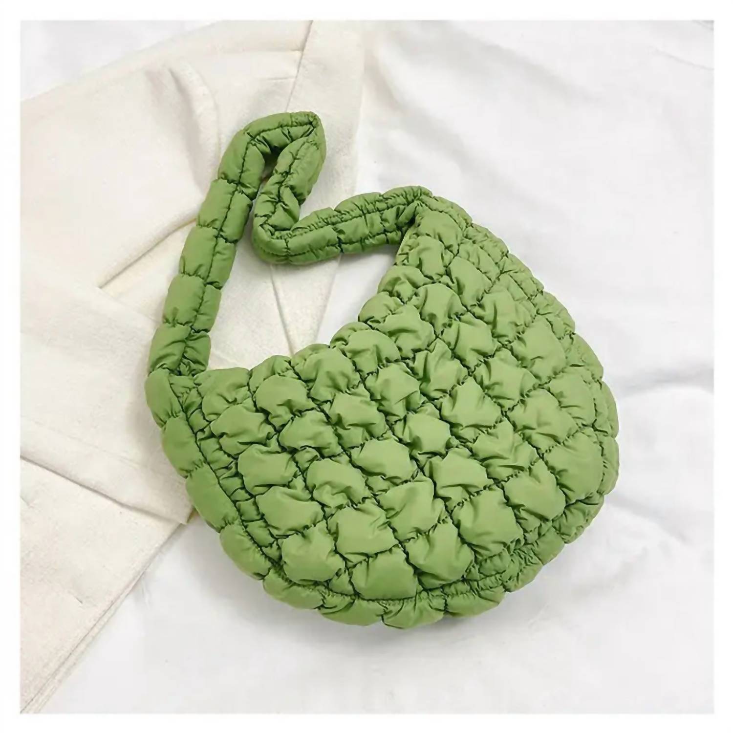 

Женская зеленая объемная сумка-шоппер Sweet Cherry Sky