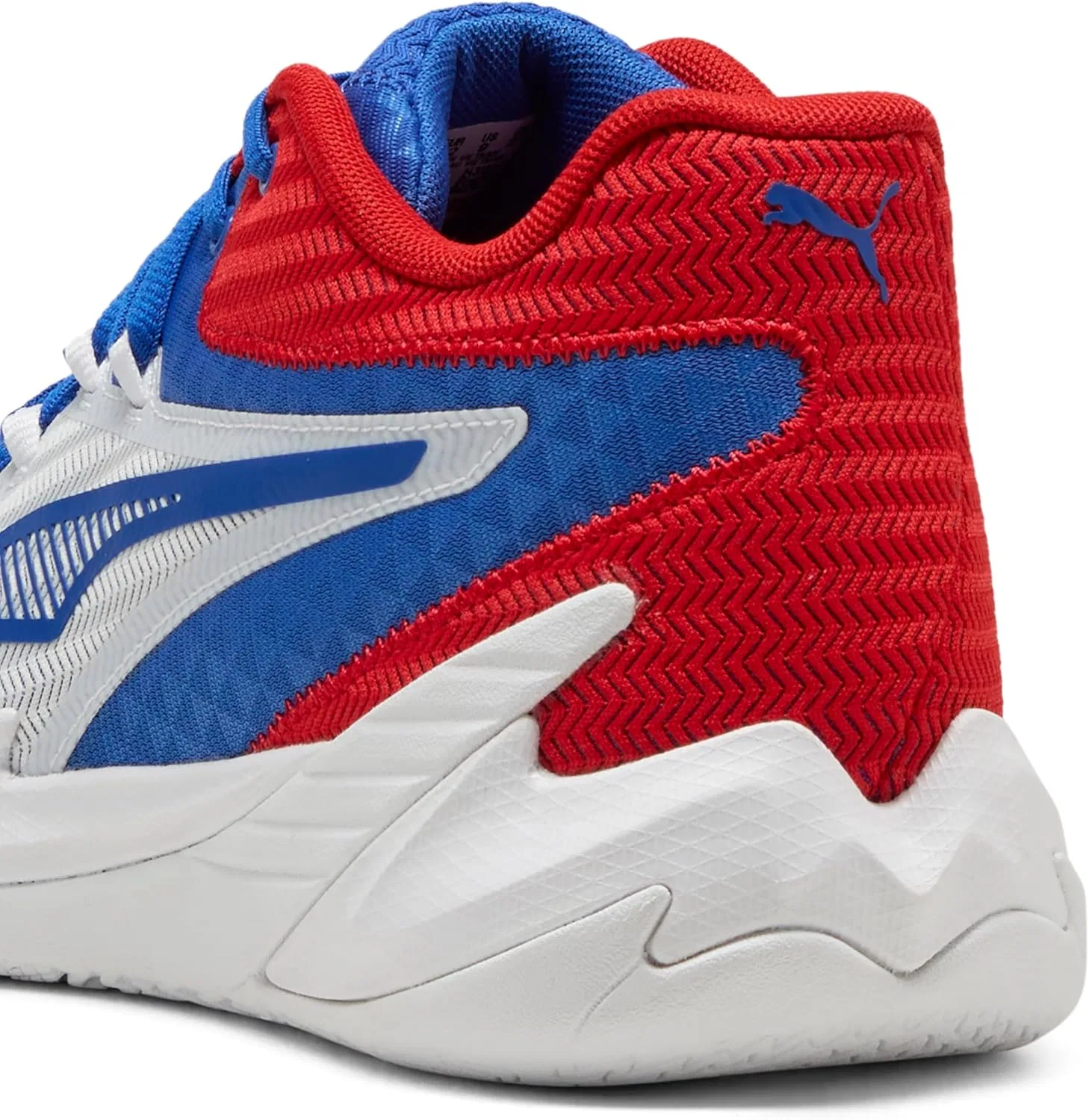 Мужские баскетбольные кроссовки PUMA Dagger, White Mountain Blue For All Time Red Ah25 — фото 3