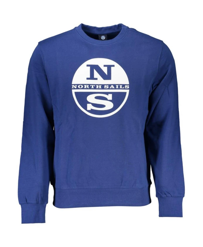 

Синяя толстовка с круглым вырезом и логотипом North Sails, синий
