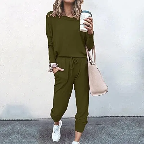 Женский спортивный костюм Summer Lounge Set, Army Green — фото 2