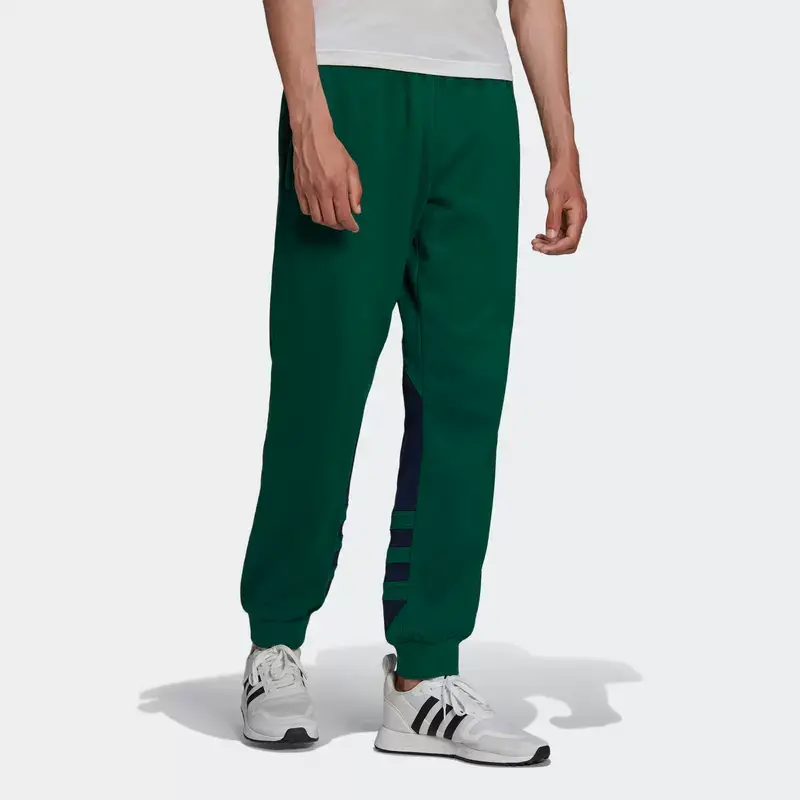 Трикотажные спортивные штаны мужские лесной зеленый Adidas Originals, зеленый — фото 4