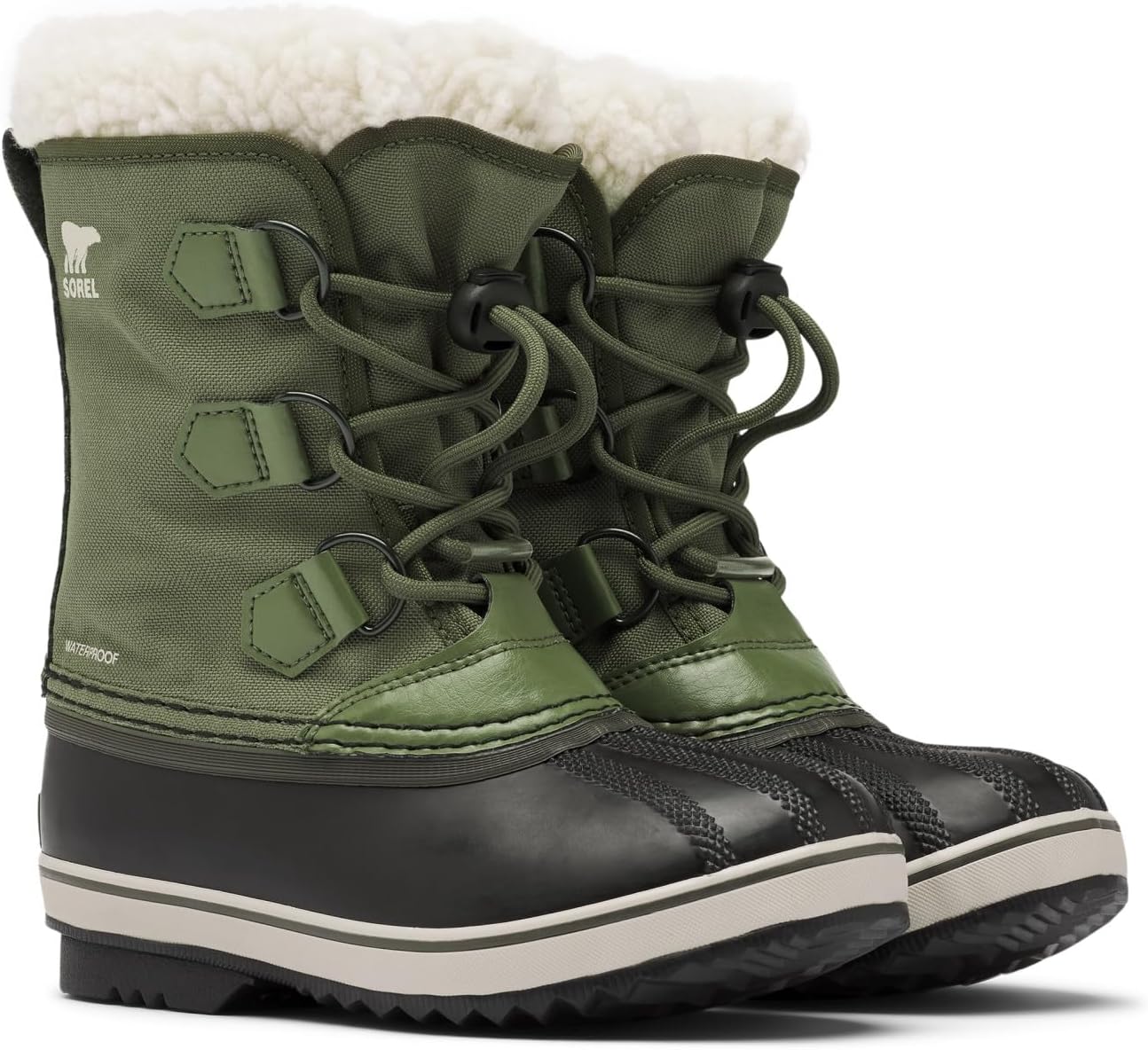 

Детские зимние непромокаемые сапоги Sorel Yoot Pac из нейлона, Hiker Green