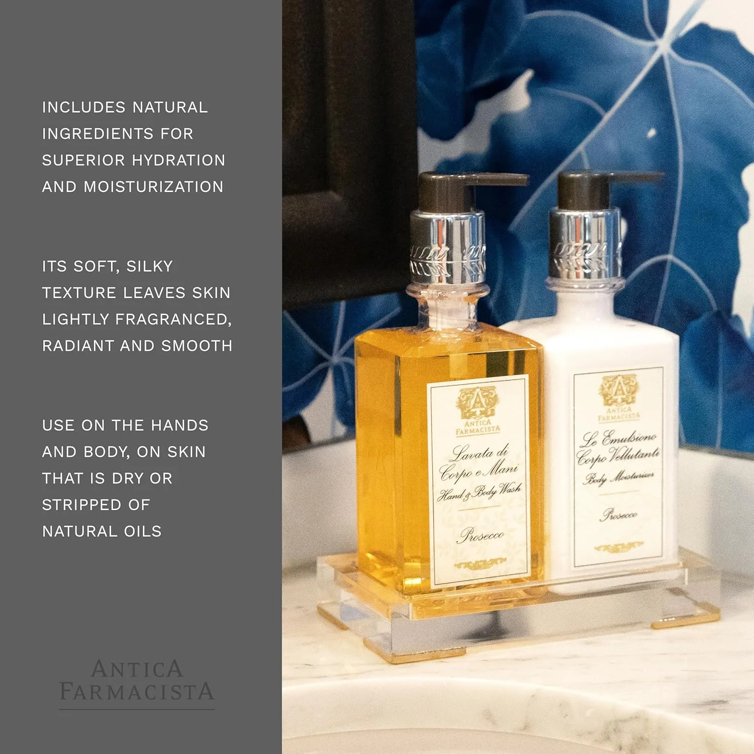 Набор Antica Farmacista Ambiance Bundle - увлажняющий крем для тела, 283 мл, и гель для душа и рук, 283 мл - Prosecco — фото 4