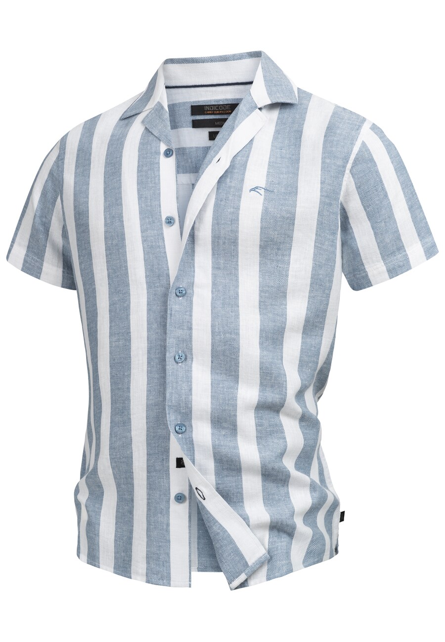 

Рубашка на пуговицах классического кроя INDICODE JEANS Bravida , Blue/White