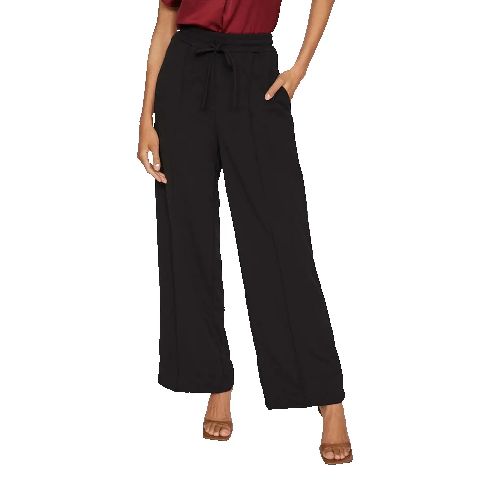 

Брюки с высокой талией Vila Clua Wide Leg Fit, черный