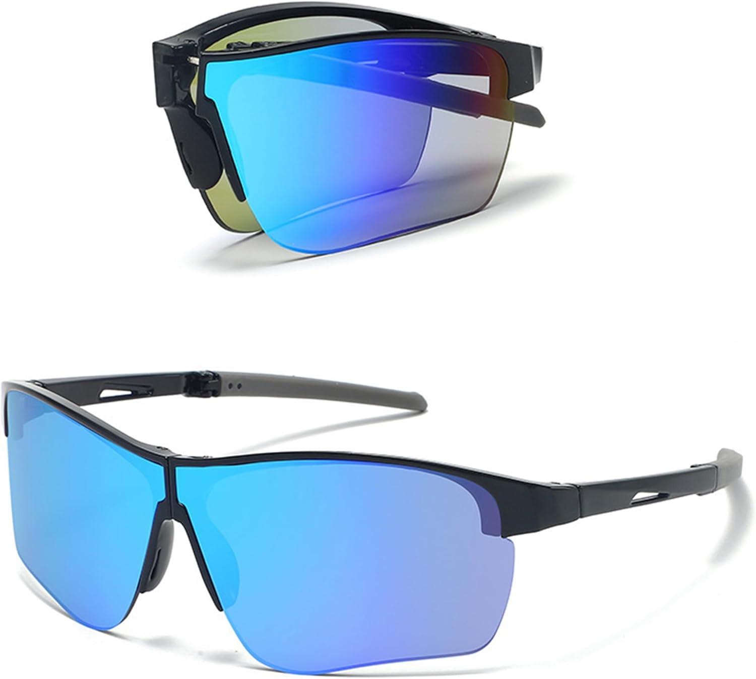 

Складные спортивные солнцезащитные очки bullabulling для мужчин и женщин, обеспечивающие комфорт в течение всего дня, с защитой UV400, подходят для езды на велосипеде, рыбалки и вождения, C9