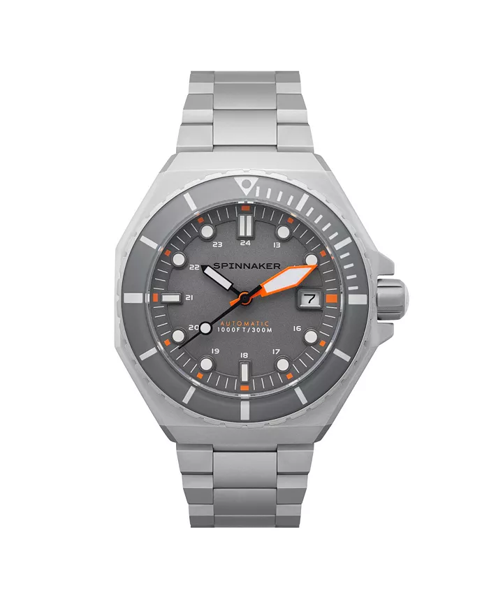 

Мужские часы Dumas Automatic с браслетом из цельной нержавеющей стали, 44 мм Spinnaker