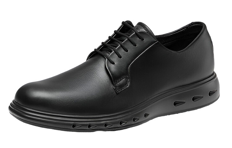 Мужские туфли Ecco Men's Casual Shoes Men Low-Top Black — фото 2