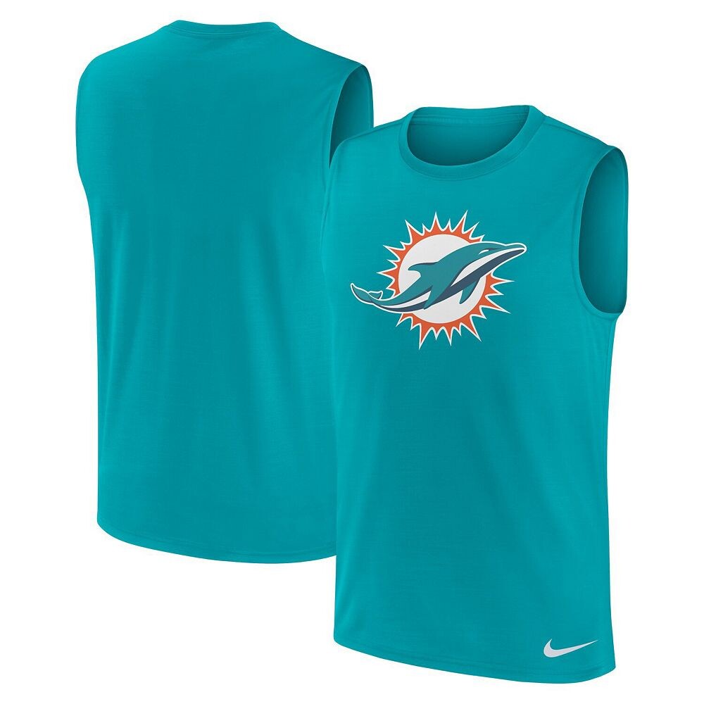 

Мужская майка Nike Aqua Miami Dolphins Blitz Legend Muscle Perform, цвет Dol Turq A