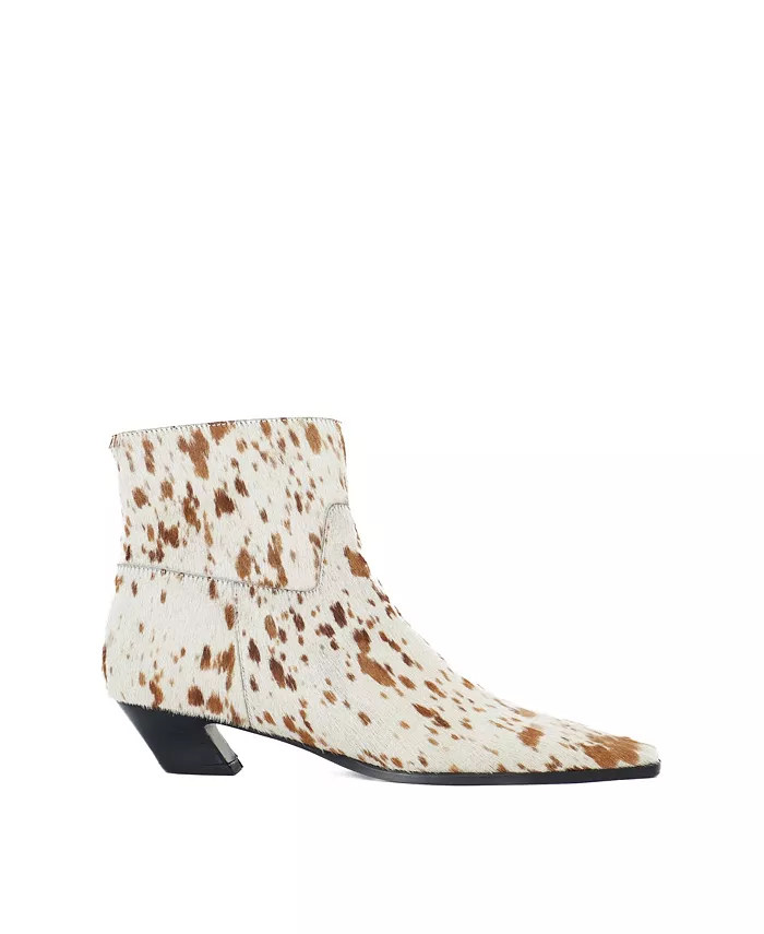 Лакированные ботинки Lucena на каблуке с отделкой из пони Maguire Shoes, белый — фото 2