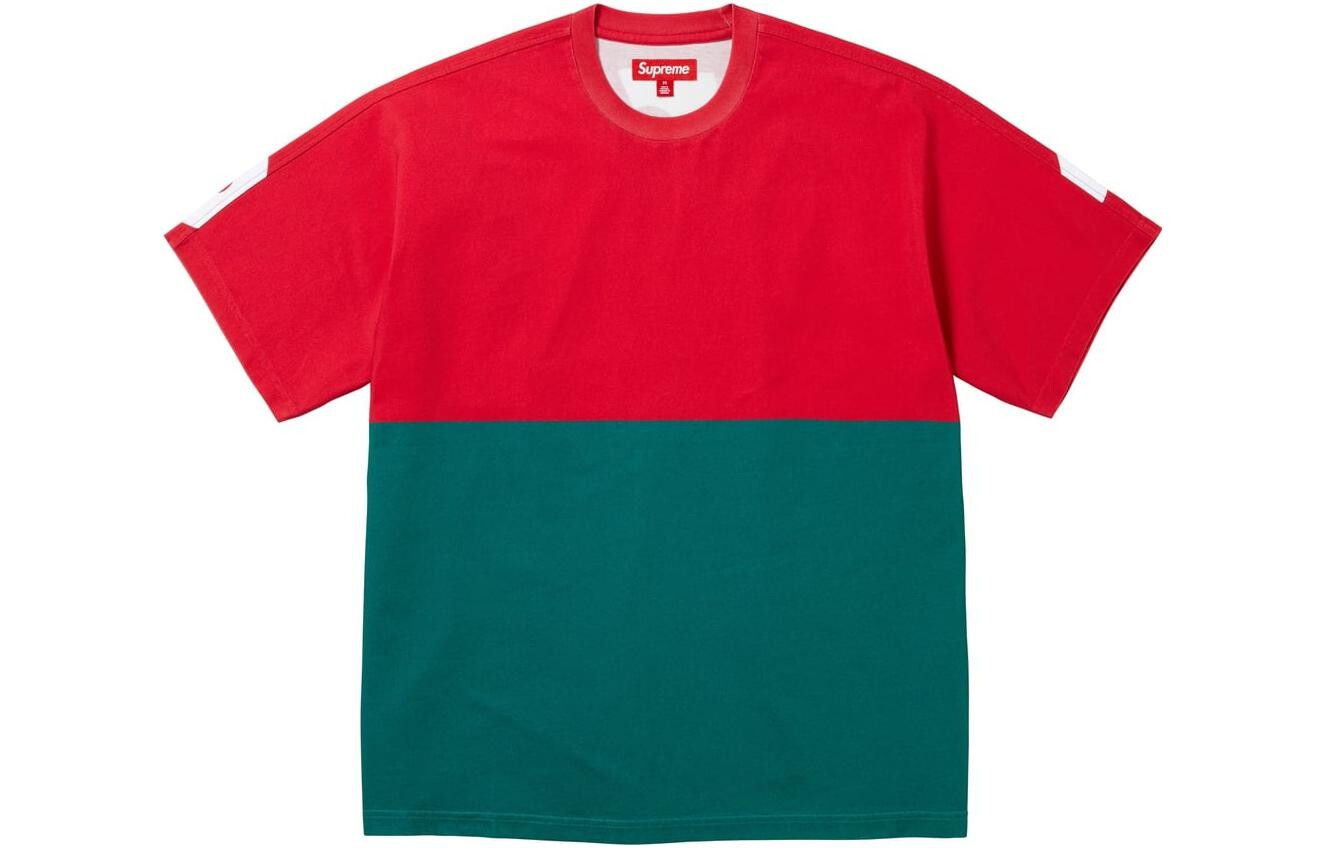 

Футболка Supreme Split, зеленый / красный