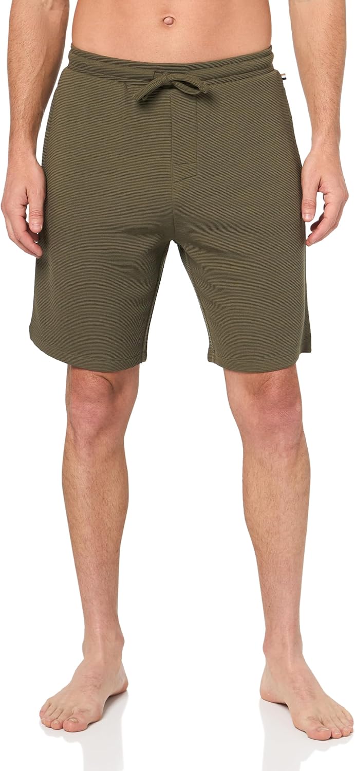 

BOSS Мужские мягкие ребристые шорты, Pewter Green