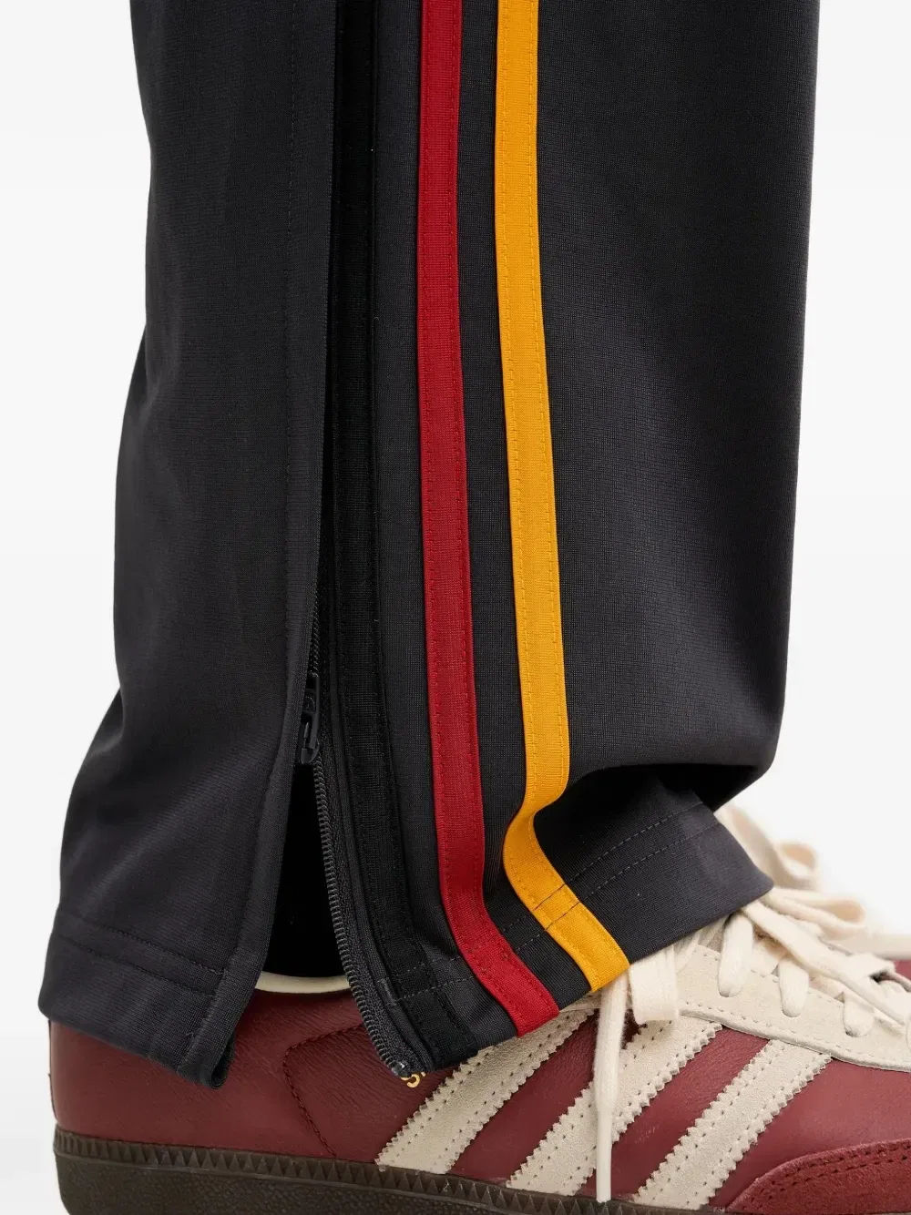 Спортивные штаны Firebird с боковыми полосками Adidas, серый — фото 4