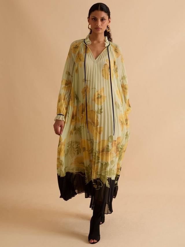 

Цветочное плиссированное платье миди FLORERE, Multi