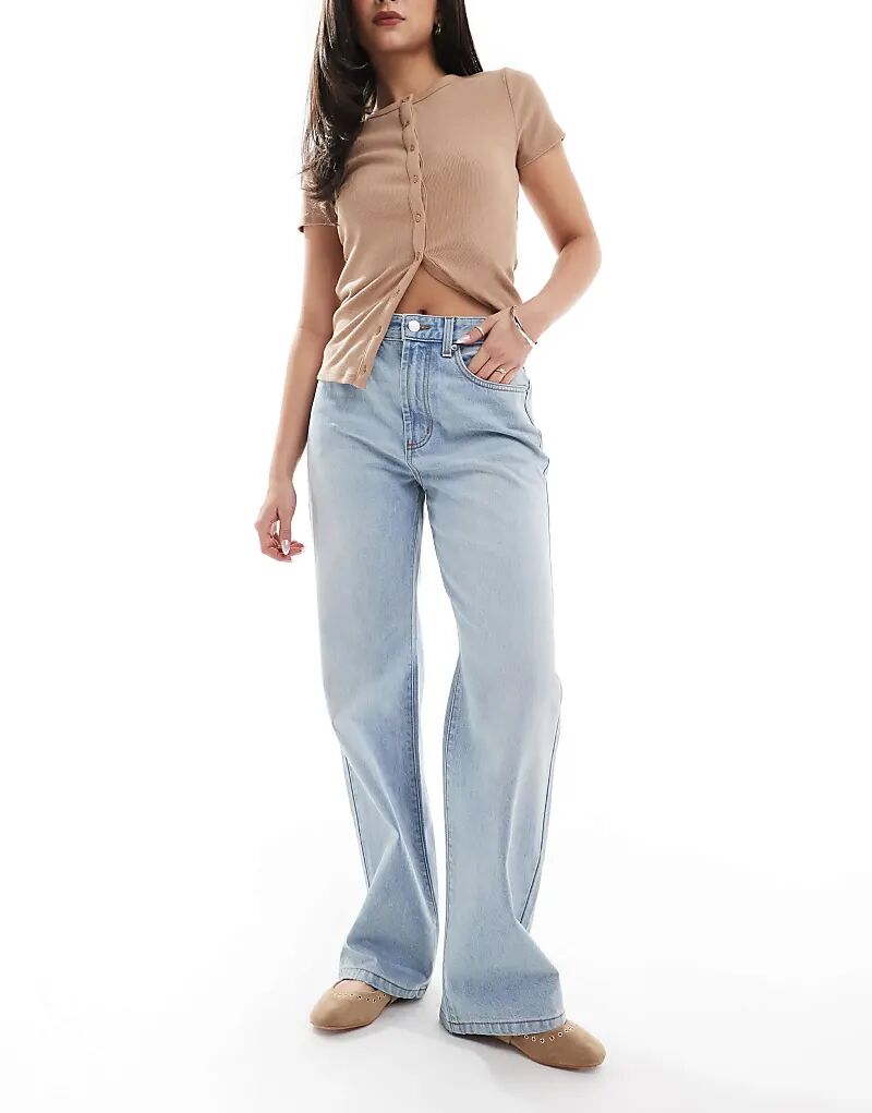 

Джинсы Cotton On прямого кроя в цвете Rush Blue