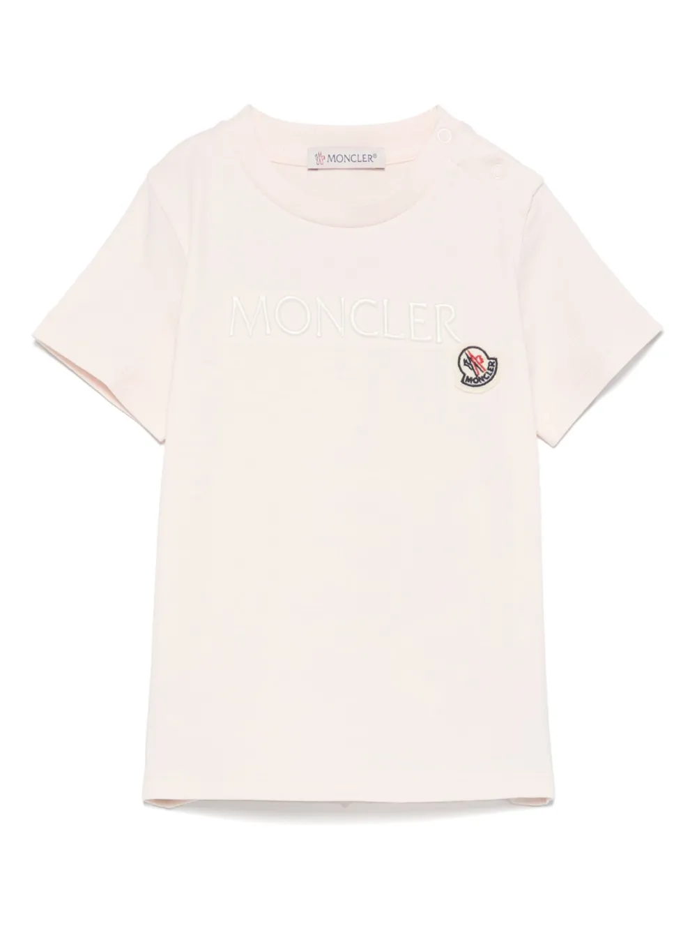 

Футболка с короткими рукавами Moncler Enfant, розовый