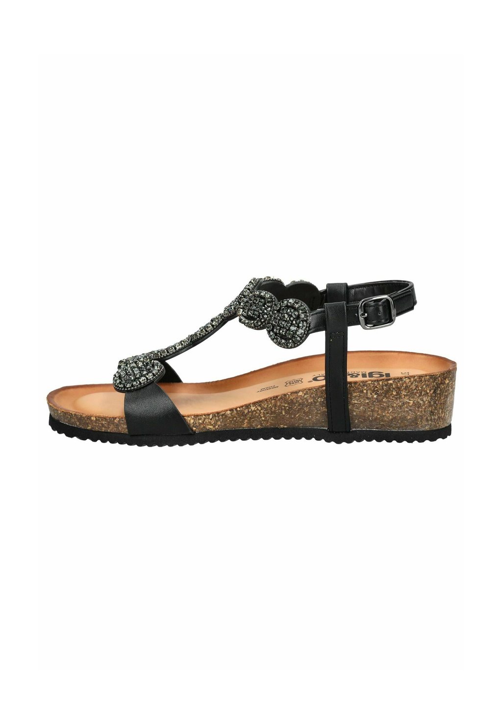 Босоножки на танкетке Platform sandals IGI&CO, черный