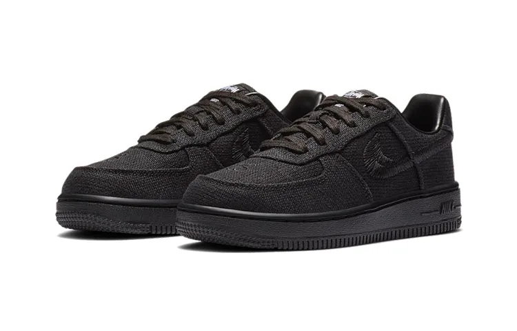 Nike Кроссовки Air Force 1 Low Stussy Black PS — фото 4