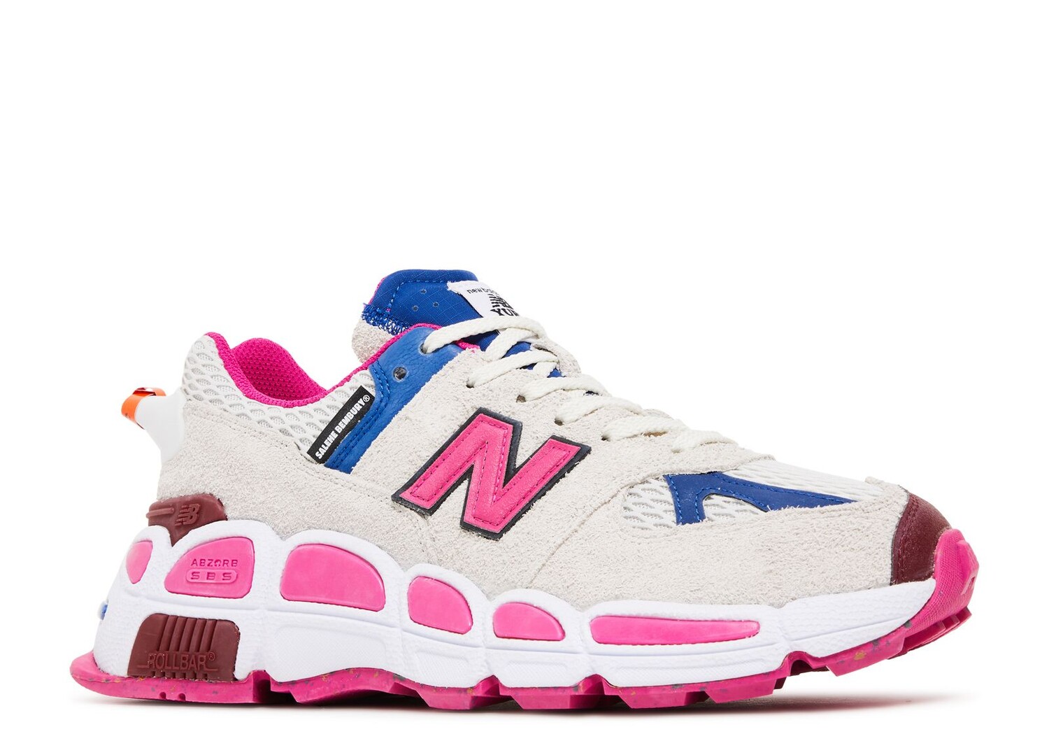 Кроссовки New Balance х Salehe Bembury 574 Yurt, кремовый/розовый — фото 2