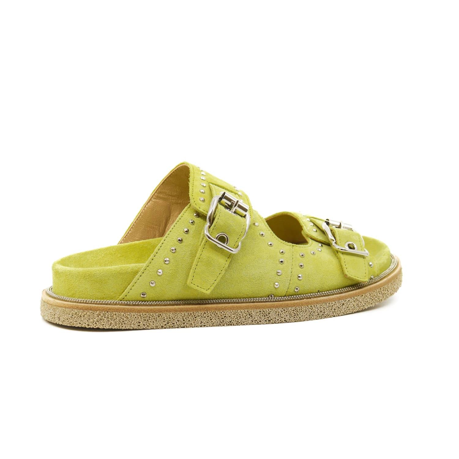 Women Porox Dust Studs Sandals In Lime Laura Bellariva, Lime — фото 4