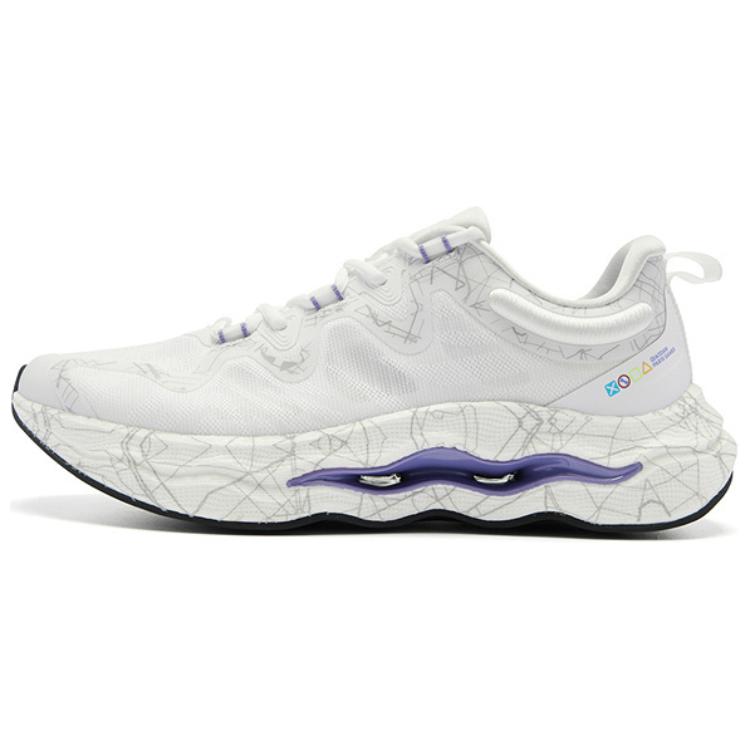 

QIAODAN Кроссовки Light Speed PRO Light Pro с низким антискользящим покрытием, износостойкие, мужские, белые, фиолетовые