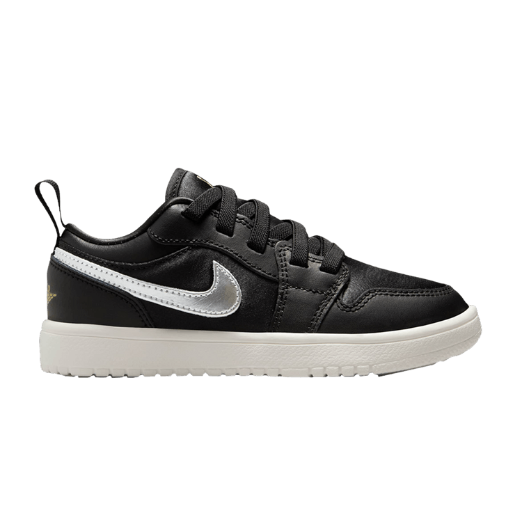 

Кроссовки Air Jordan Air Jordan 1 Low ALT SE PS 'Black Metallic Silver', черный