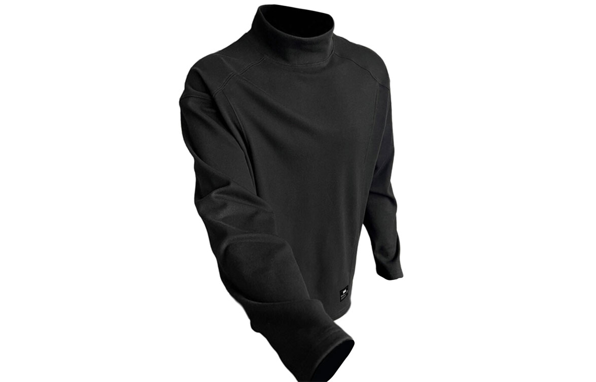 

Футболка Unisex Half Turtleneck утепленная, флисовая, Heavyweight ZIAREL, черный with removable logo