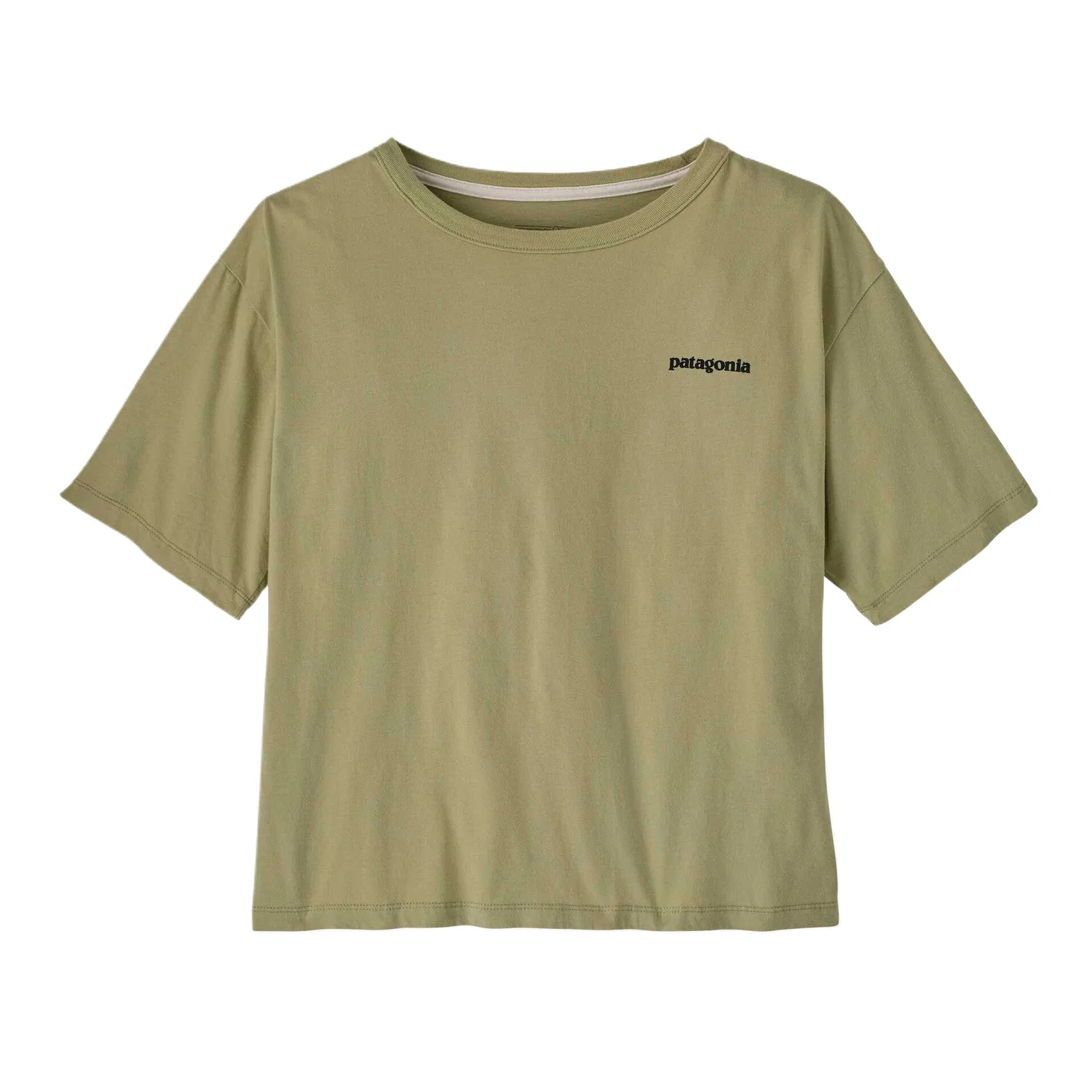Футболка с опущенным плечом Patagonia Drop Shoulder Sleeve T Shirt, эвкалиптовый зеленый