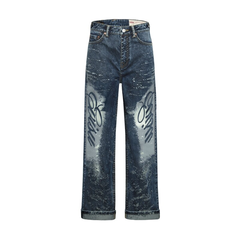 

Джинсы женские деним синие Evisu
