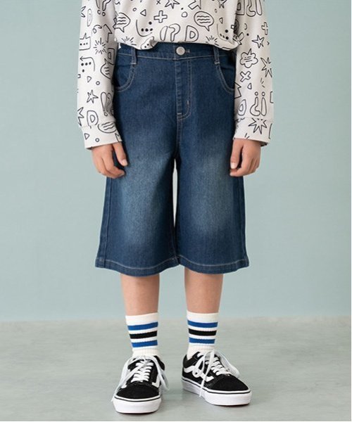 Джинсовые бермуды And D.petitmain, Navy blue