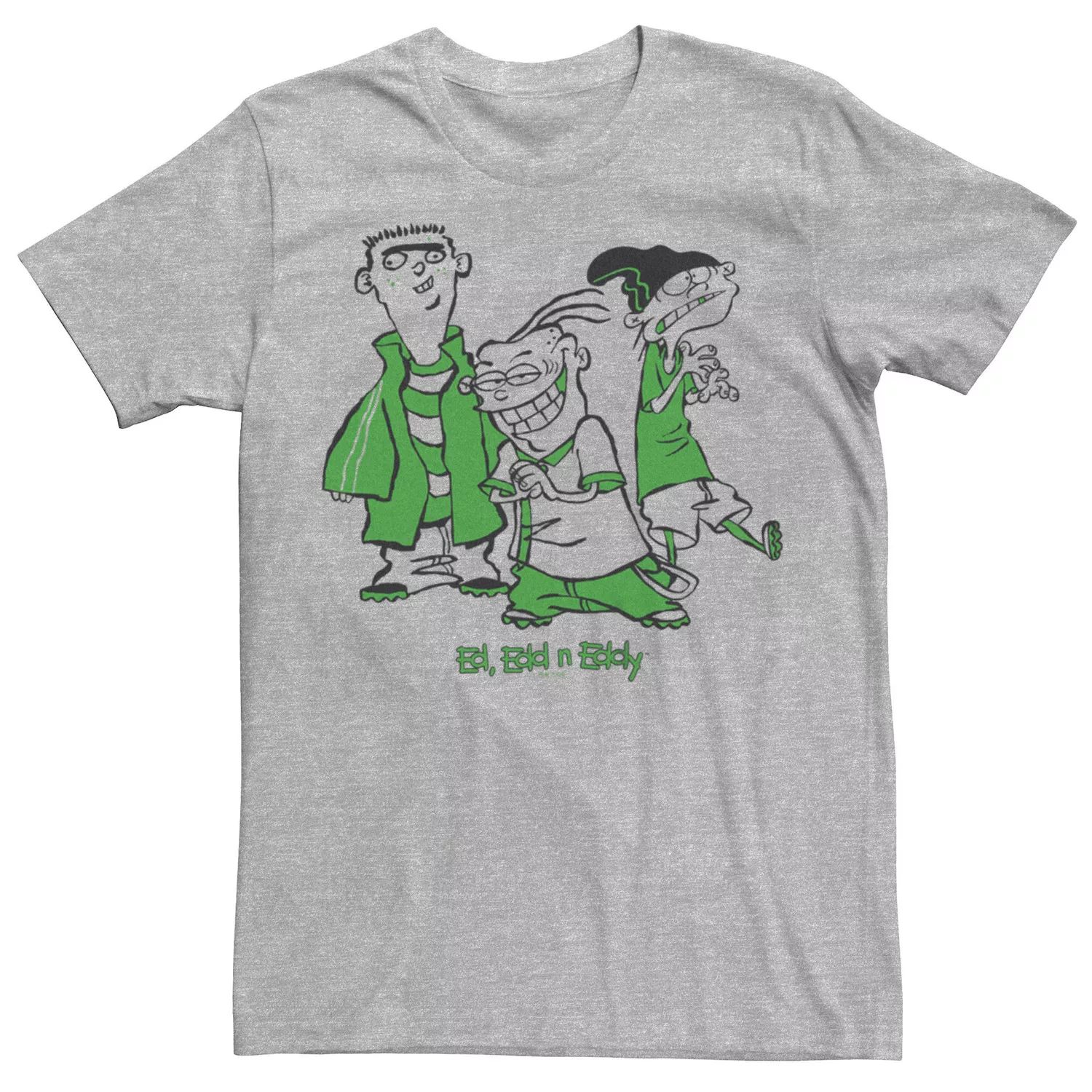 

Мужская футболка с рисунком Ed Edd n Eddy Green Trio Pose Licensed Character