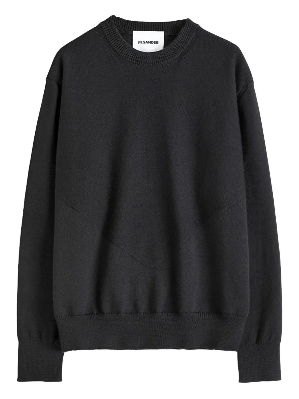 

Свитер с круглым вырезом JIL SANDER, черный