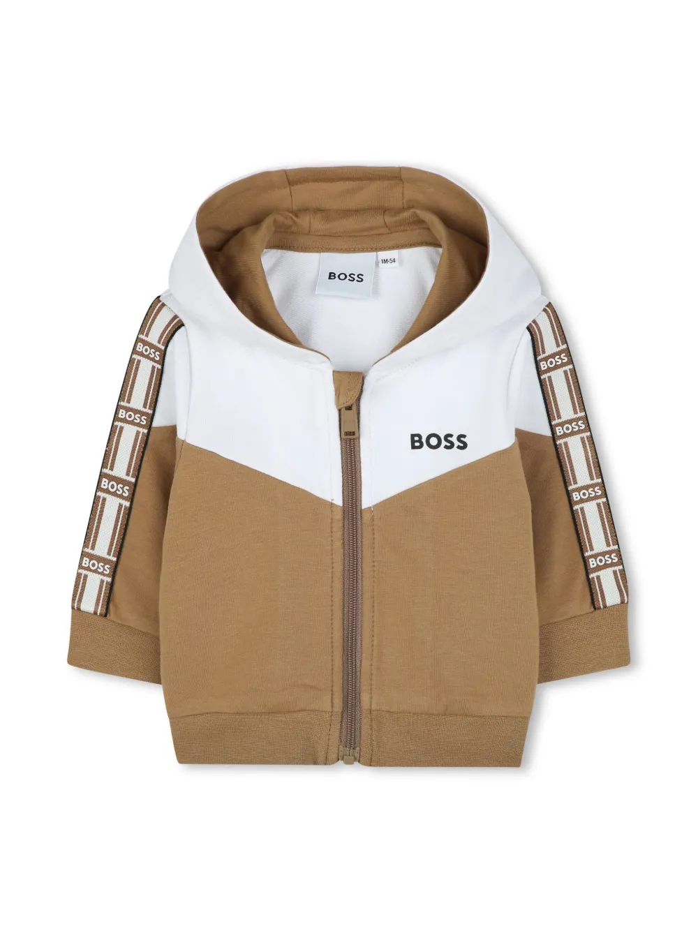 Двухцветный спортивный костюм BOSS Kidswear, нейтральный — фото 3