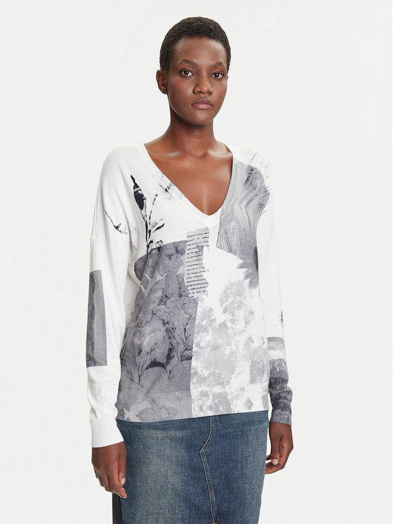 

Свитер regular fit Gotemburgo 25WWJF15 Desigual, серый