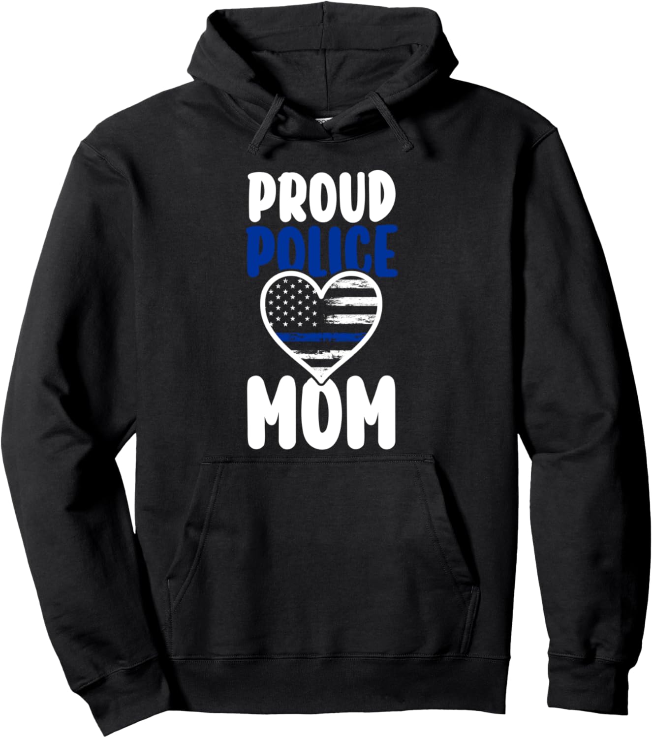 

Толстовка с надписью Гордая мама полицейского Police & Policeman Gift Ideas, черный