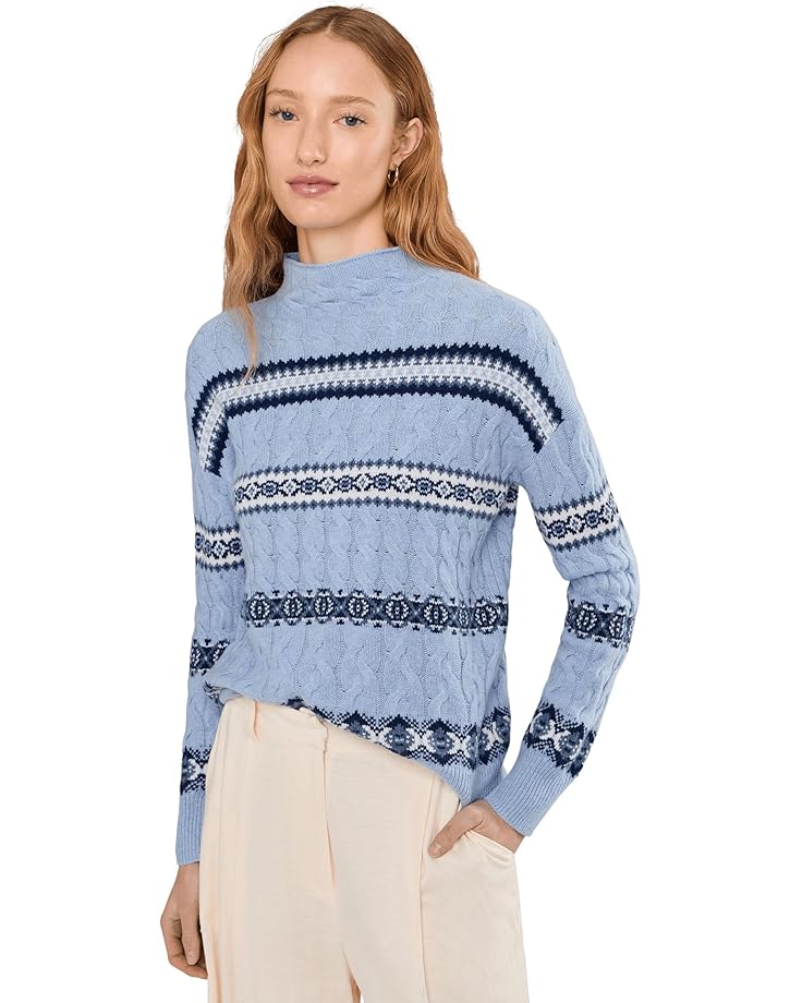 

Женский свитер Vineyard Vines Mock, Jake Blue Heather