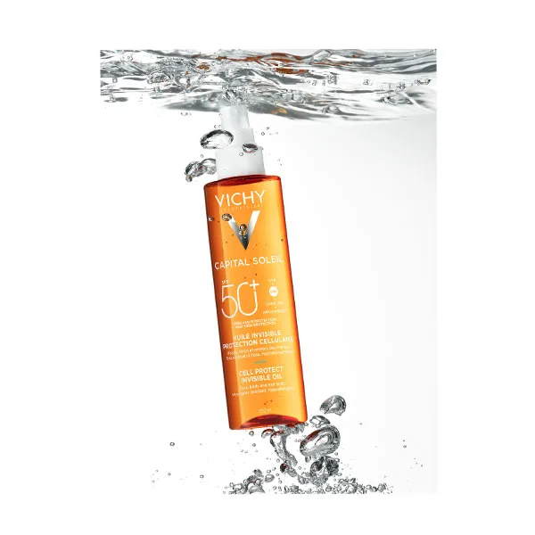 Невидимое солнцезащитное масло Capital Soleil Spf50+ Vichy, 200 ml — фото 3