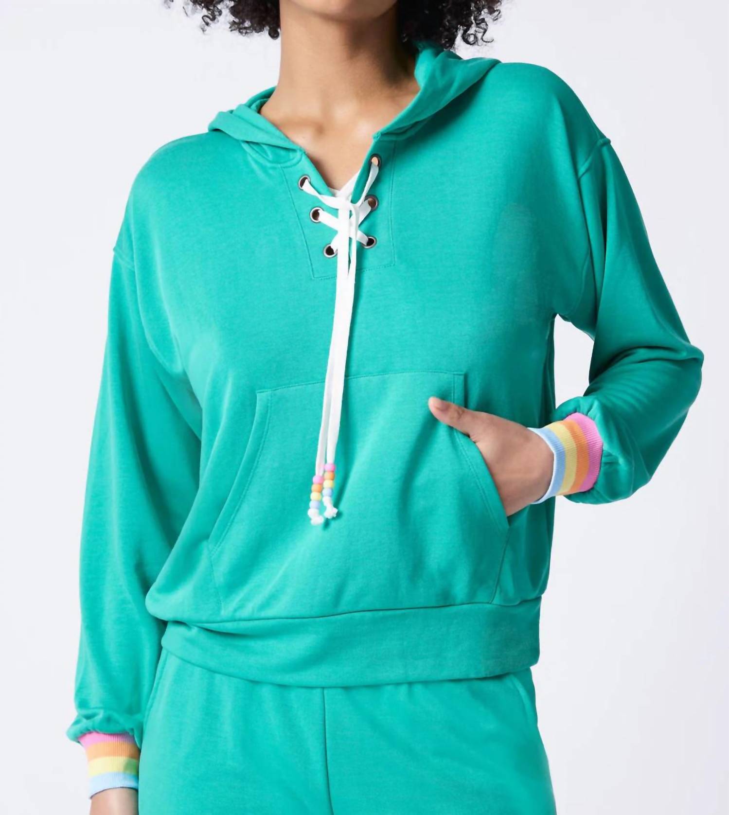 

Толстовка Live In Color в цвете Sea Green PJ Salvage